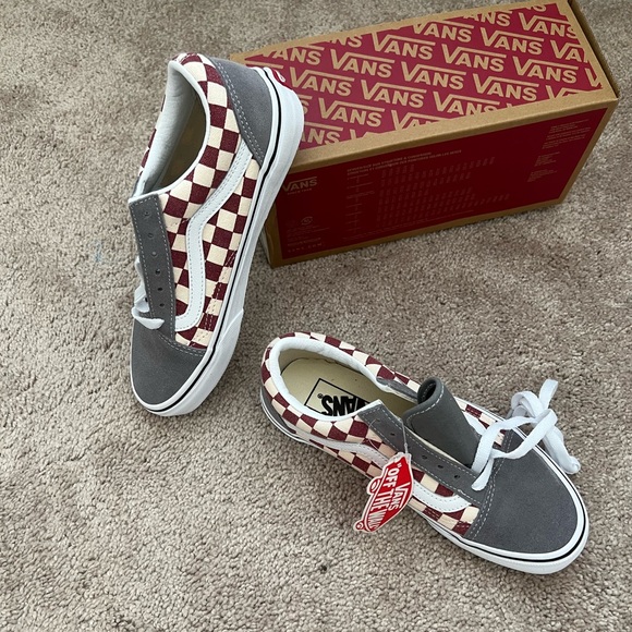 New Old Skool Checkerboard Vans - Picture 1 of 14